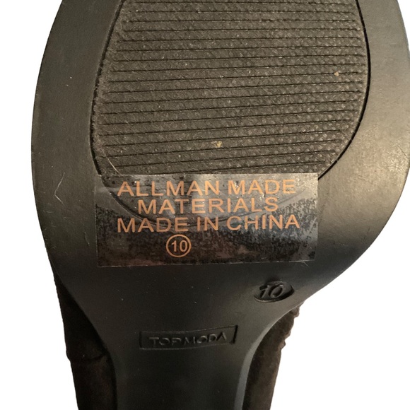 Too Moda Women’s chunky heeled ankle bootie/boot with side zipper. Size 10 - Picture 7 of 9